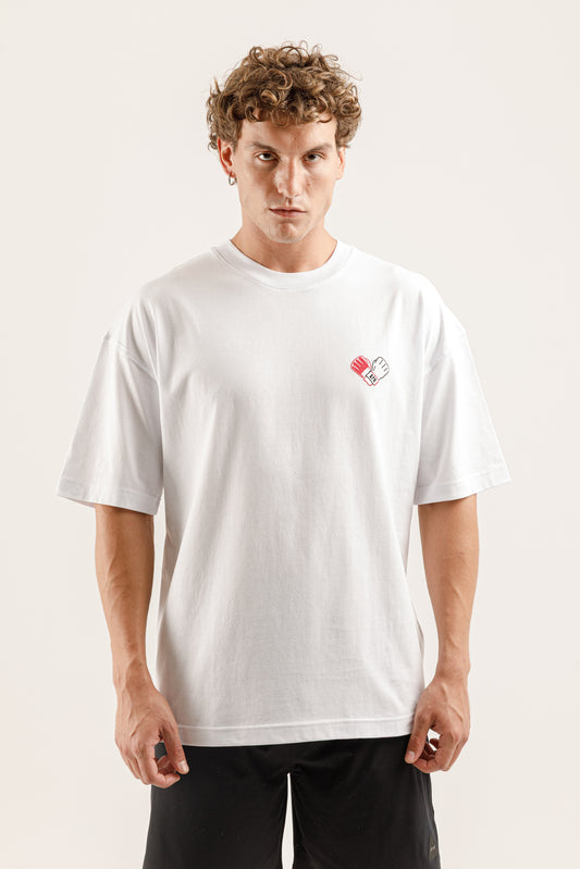 AFN Arena Knock-Out Club Oversize T-shirt (Beyaz)