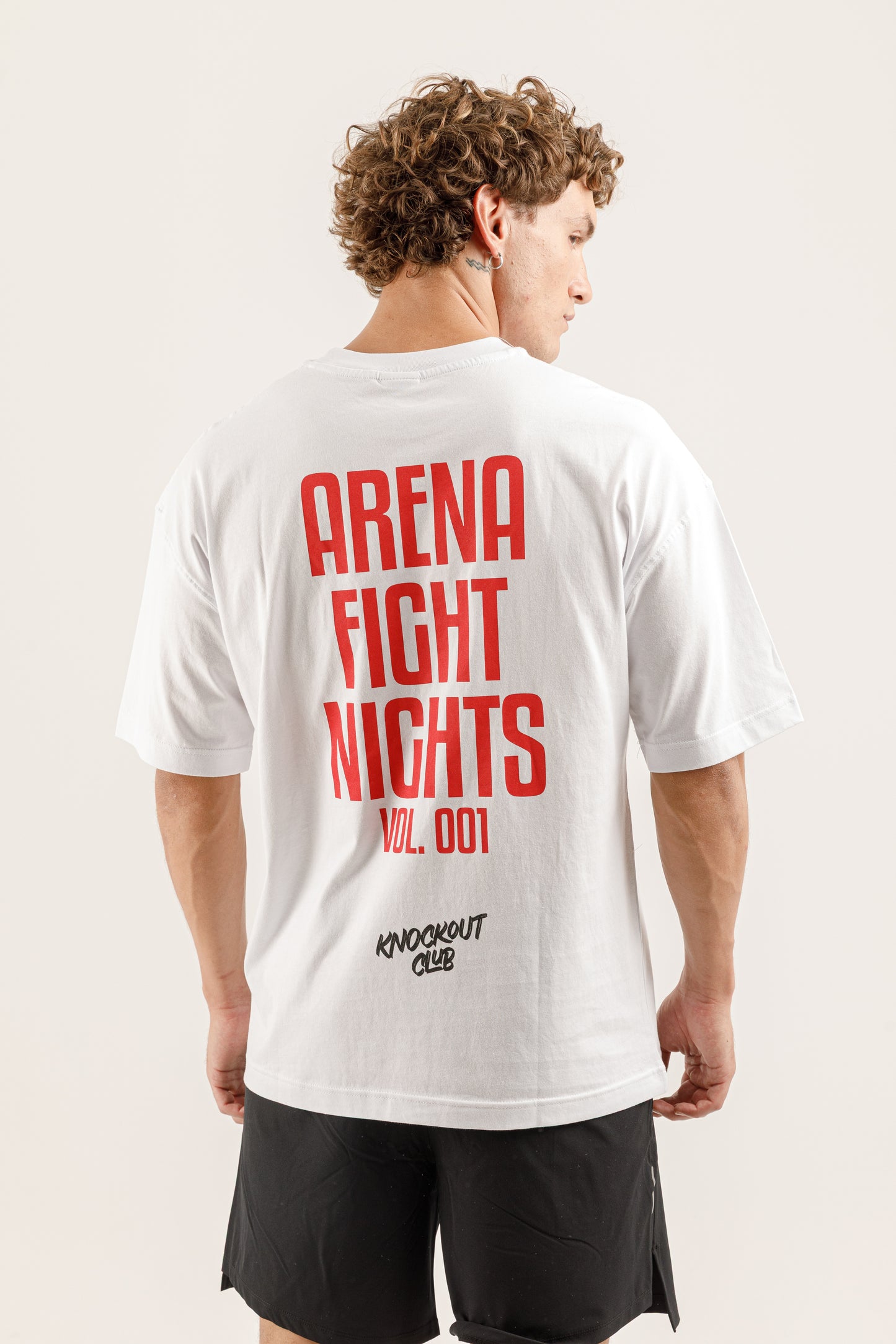AFN Arena Knock-Out Club Oversize T-shirt (Beyaz)